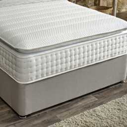 Casa Harmony Divan Bed Set with Floorstanding Headboard, Super King