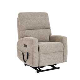 Celebrity Southwell Petite Lift & Rise Recliner Fabric Armchair, Hessian Mocha - thumbnail 1