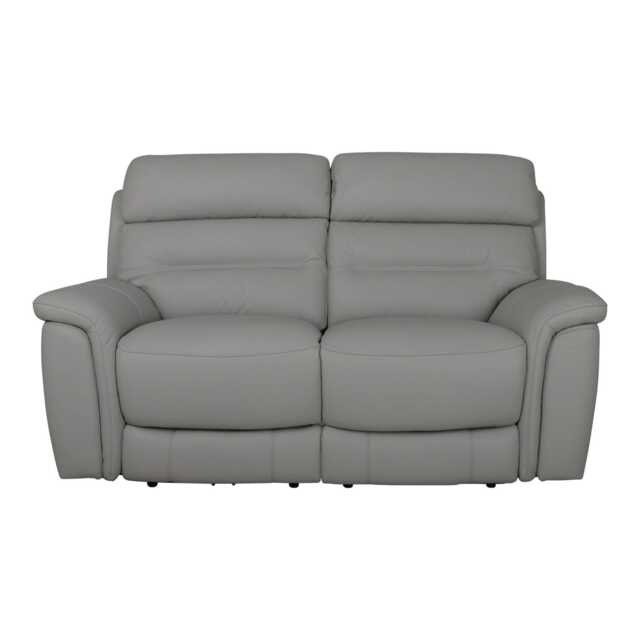 Casa Cara 2 Seater Leather Power Recliner Sofa, Light Grey - image 1