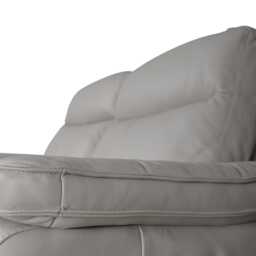 Casa Freddy 2 Seater Leather Power Recliner Sofa, Oatmeal - thumbnail 3