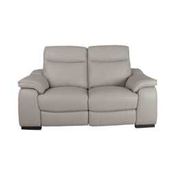 Casa Freddy 2 Seater Leather Power Recliner Sofa, Oatmeal - thumbnail 1