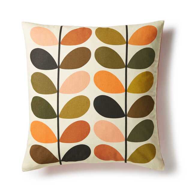 Orla Kiely Multi Stem Feather Cushion, Auburn - image 1