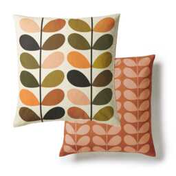 Orla Kiely Multi Stem Feather Cushion, Auburn - thumbnail 5