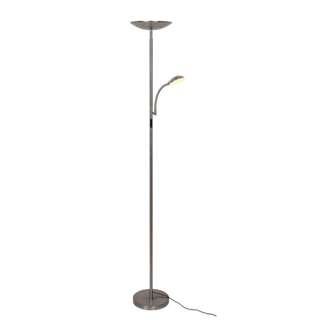 Casa Monza Mother & Child Floor Lamp, Satin Chrome