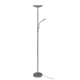 Casa Monza Mother & Child Floor Lamp, Satin Chrome