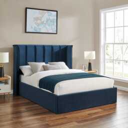 Casa Polly Ottoman Bed Frame, King, Blue