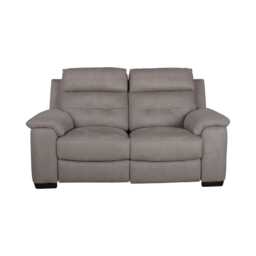 Casa Billy 2 Seater Fabric Power Recliner Sofa, Silver Grey - thumbnail 1