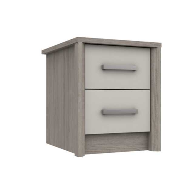 Casa Milan 2 Drawer Bedside Cabinet - image 1