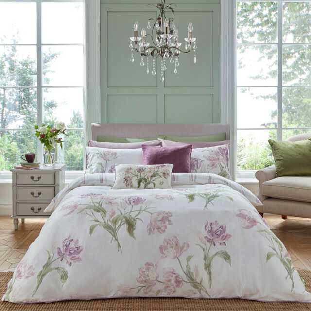 Laura Ashley Gosford Duvet Set Super King, Grape - image 1