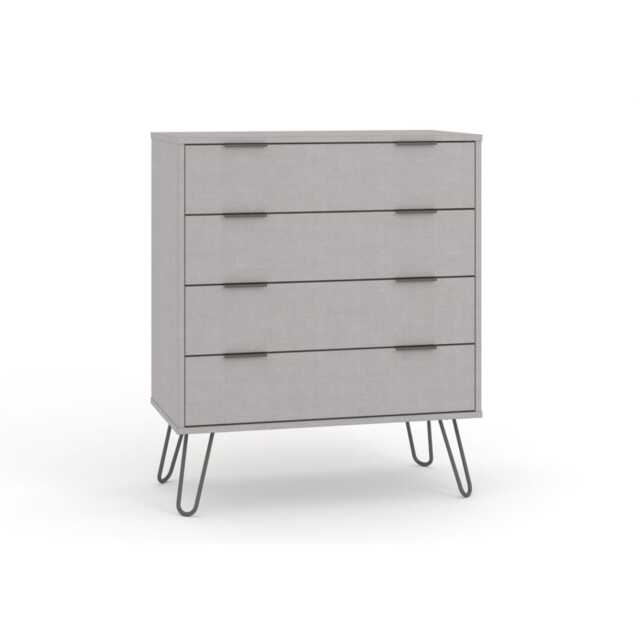 Casa Alden 4 Drawer Chest of Drawers, Grey - image 1