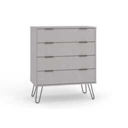 Casa Alden 4 Drawer Chest of Drawers, Grey - thumbnail 1