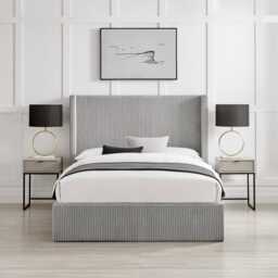 Casa Nigella Ottoman Bed Frame, Double, Grey - thumbnail 4