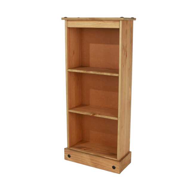 Casa Connor Low Narrow Bookcase, Antique Wax
