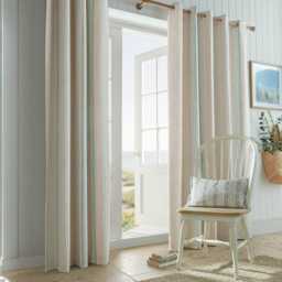 Laura Ashley Wickham Lined Eyelet Curtains, 223cm x 228cm, Sage - thumbnail 1