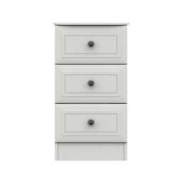 Casa Porto 3 Drawer Chest of Drawers, White - thumbnail 2