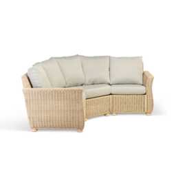 Desser Corsica cane corner sofa, 4 piece