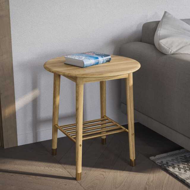 Casa Rise Side Table, Natural
