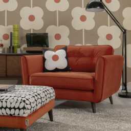 Orla Kiely Ivy Velvet Snuggler Armchair - thumbnail 5