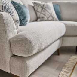 Casa Sloane Fabric Corner Sofa, Bellaria Pearl - thumbnail 2