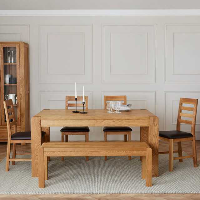 Casa Perth Extending Dining Table, 135-175cm, Oak - image 1