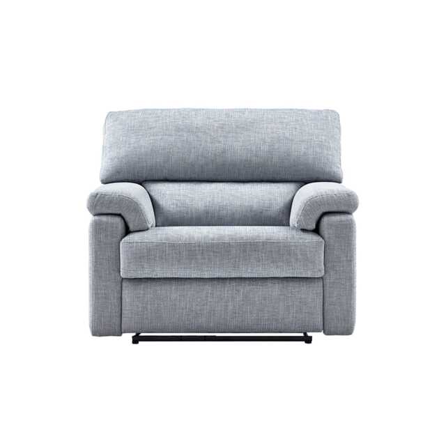 Casa Henry Power Recliner Fabric Snuggler Armchair, Arturo Teal