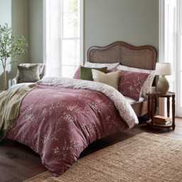 Laura Ashley Pussy Willow Duvet Set, Double, Plum Purple - thumbnail 1