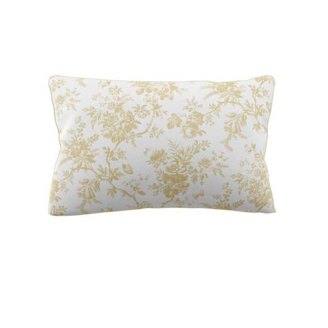 Laura Ashley Walled Garden Standard Pillowcase Pair, Ochre Yellow - image 1