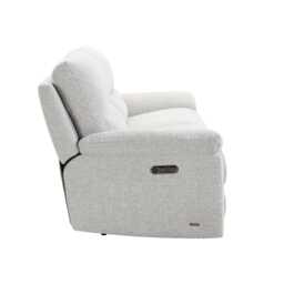 Casa Angus 3 Seater Fabric Power Recliner Sofa, Milan Beige - thumbnail 4