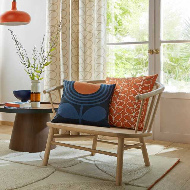 Orla Kiely Striped Tulip Cushion, Indigo - image 1