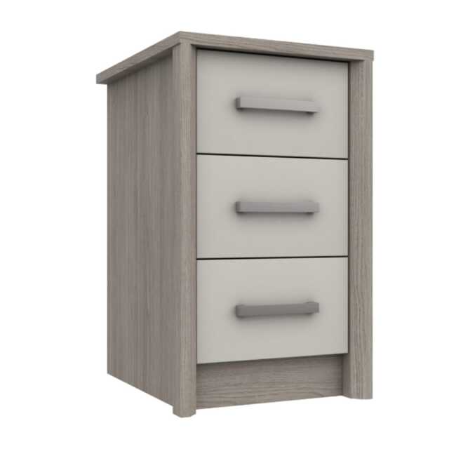 Casa Milan 3 Drawer Bedside Cabinet - image 1