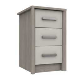 Casa Milan 3 Drawer Bedside Cabinet - thumbnail 1
