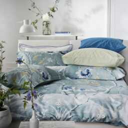 Designers Guild Manohari Delft Duvet Set, Double, Delft Blue - thumbnail 4