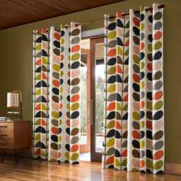 Orla Kiely Multi Stem Curtains, 229 x 183cm, Multi