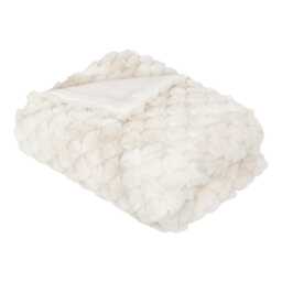 Atmosphera Ariel Faux Fur Throw, Beige - thumbnail 2