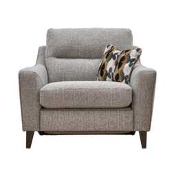 Casa Arno Fabric Power Recliner Snuggler Chair, Tilly Stone