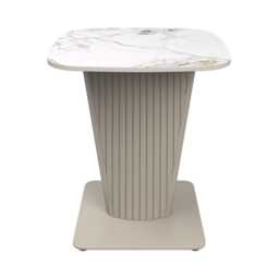 Casa Castello Side Table, White - thumbnail 1