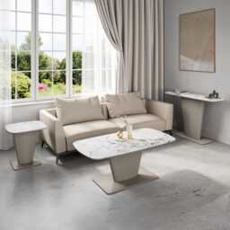 Casa Castello Side Table, White - thumbnail 4
