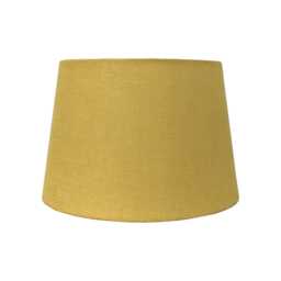 Casa Carol Empire Cylinder Lamp Shade, 40cm, Linen, Large, Yellow