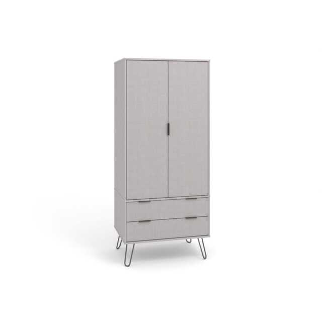 Casa Alden 2 Door Wardrobe, Grey - image 1