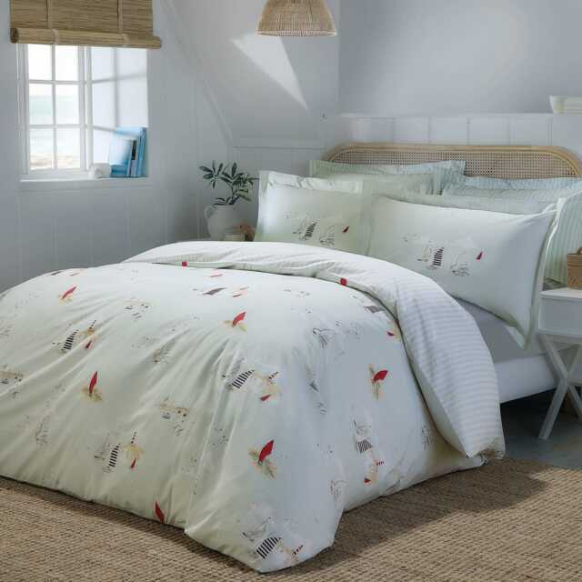 Sophie Allport Coastal Boats Duvet Set, Super King, Blue