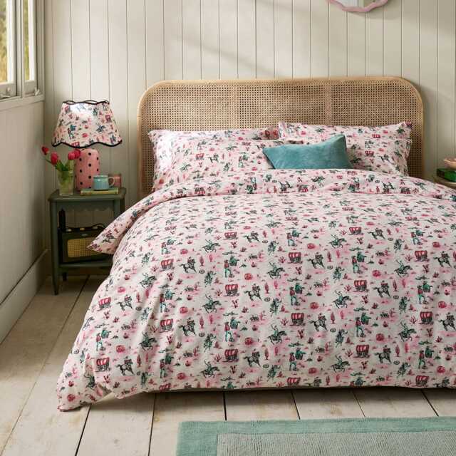 Cath Kidston Cow Girl Duvet Set, Single, Multicolour - image 1