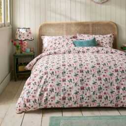 Cath Kidston Cow Girl Duvet Set, Single, Multicolour