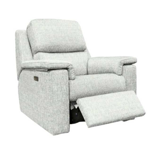G Plan Harper Fabric Power Recliner Armchair, Mamas Cloud - image 1