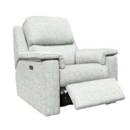 G Plan Harper Fabric Power Recliner Armchair, Mamas Cloud - thumbnail 1