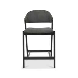 Casa Cambridge Bar Stool, Dark Grey - thumbnail 1