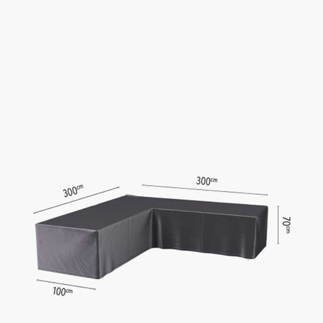 Aerocover Weather Resistant Outdoor Corner Sofa Cover, L-Shape, 300x300x100x70cm - image 1