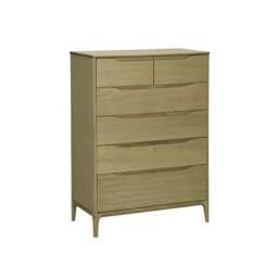 Ercol Rimini 6 Drawer Tall Wide Chest of Drawers - thumbnail 2
