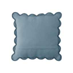 Laura Ashley Brady Scalloped Microfibre Cushion, 43cm x 43cm, Seaspray - thumbnail 3