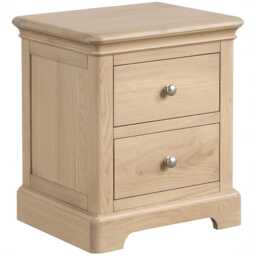 Casa Linden 2 Drawer Bedside Cabinet - thumbnail 2