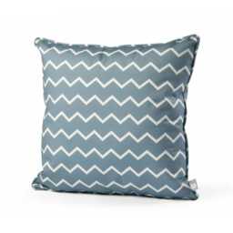 Extreme Lounging Weather Resistant Outdoor B-Cushion, 50x50cm, ZigZag Sea Blue